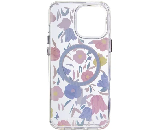 TPU+PC чехол Clear Garden with MagSafe для Apple iPhone 16 Pro (6.3") Tropical Art