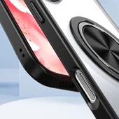 TPU+PC чехол Metal Ring with MagSafe для Apple iPhone 16 Pro (6.3") Черный