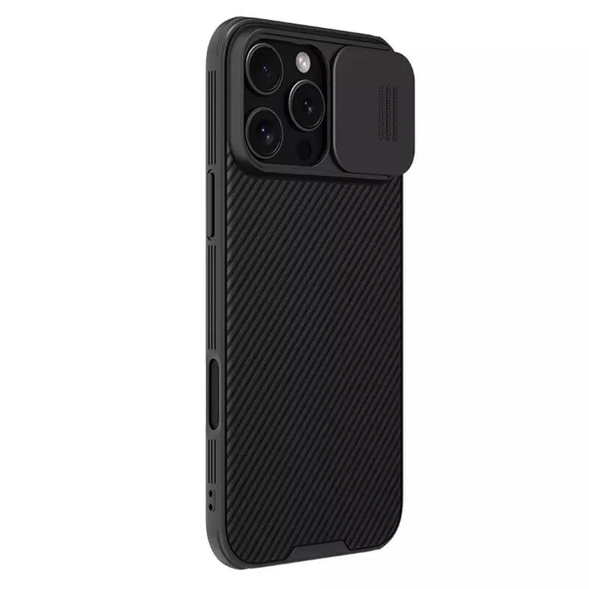 Карбоновая накладка Nillkin CamShield Pro Magnetic для Apple iPhone 16 Pro (6.3") Black