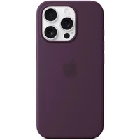 Чехол Silicone case (AAA) full with Magsafe and Animation для Apple iPhone 16 Pro (6.3") Plum