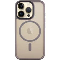 TPU+PC чехол Metal Buttons with MagSafe для Apple iPhone 16 Pro (6.3") Серый