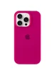 Чехол Silicone Case Full Protective (AA) для Apple iPhone 16 Pro (6.3") Красный / Rose Red