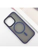 TPU+PC чехол Metal Buttons with MagSafe для Apple iPhone 16 Pro (6.3") Синий