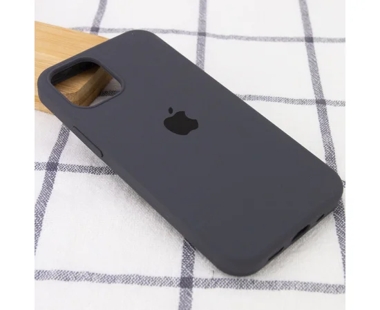 Чохол Silicone Case Full Protective (AA) для Apple iPhone 16 Pro (6.3") Сірий / Dark Gray