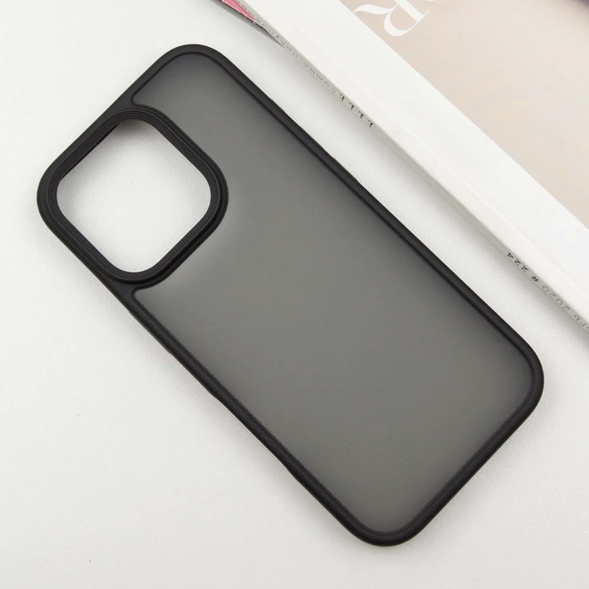 TPU+PC чехол Metal Buttons для Apple iPhone 16 Pro (6.3") Черный