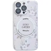 TPU+PC чехол Secret Garden with MagSafe для Apple iPhone 16 Pro (6.3") White