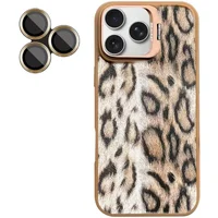 Чехол TPU+PC Wild Leopard with MagSafe and Lens для Apple iPhone 16 Pro (6.3") Brown
