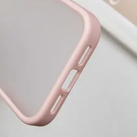TPU+PC чехол Metal Buttons для Apple iPhone 16 Pro (6.3") Розовый