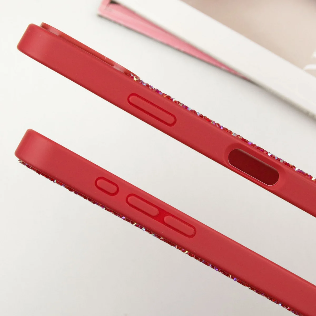 TPU чохол Bling World Rock Diamond with MagSafe для Apple iPhone 16 Pro (6.3") Red