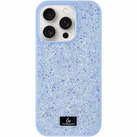 TPU чехол Bling World Rock Diamond для Apple iPhone 16 Pro (6.3") Голубой