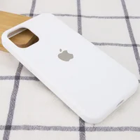 Чехол Silicone Case Full Protective (AA) для Apple iPhone 16 Pro (6.3") Белый / White