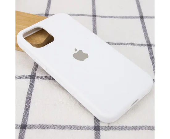 Чехол Silicone Case Full Protective (AA) для Apple iPhone 16 Pro (6.3") Белый / White