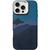 TPU чехол Pixel Craft with MagSafe для Apple iPhone 16 Pro (6.3") Mountain Blue