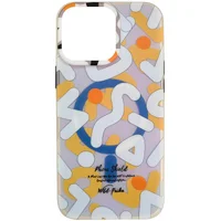 TPU чехол Pastel Chaos with MagSafe для Apple iPhone 16 Pro (6.3") White