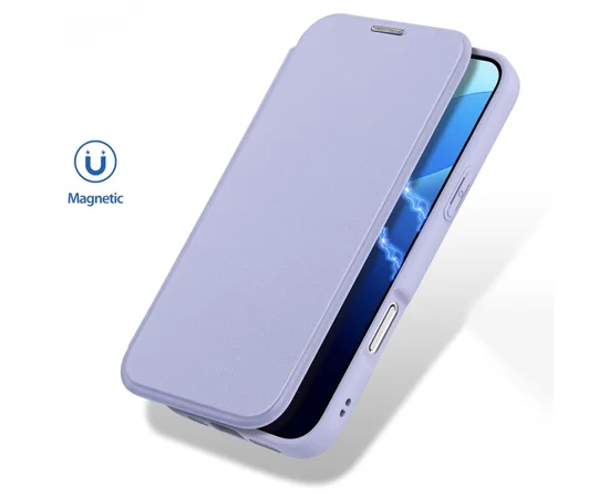 Чехол-книжка Dux Ducis Skin X Pro with MagSafe для Apple iPhone 16 Pro (6.3") Purple