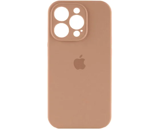 Чехол Silicone Case Full Camera Protective (AA) для Apple iPhone 16 Pro (6.3") Бежевый / Desert Gold