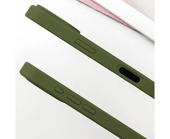 Чохол Silicone Case Full Protective (AA) для Apple iPhone 16 Pro (6.3") Зелений / Dark Olive