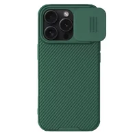 Карбоновая накладка Nillkin CamShield Pro Magnetic для Apple iPhone 16 Pro (6.3") Deep Green