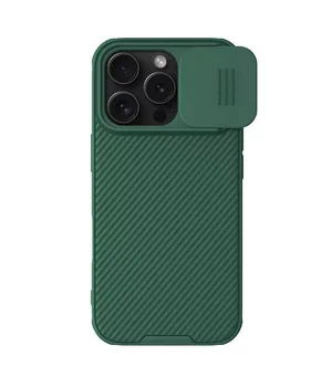 Карбонова накладка Nillkin CamShield Pro Magnetic для Apple iPhone 16 Pro (6.3") Deep Green