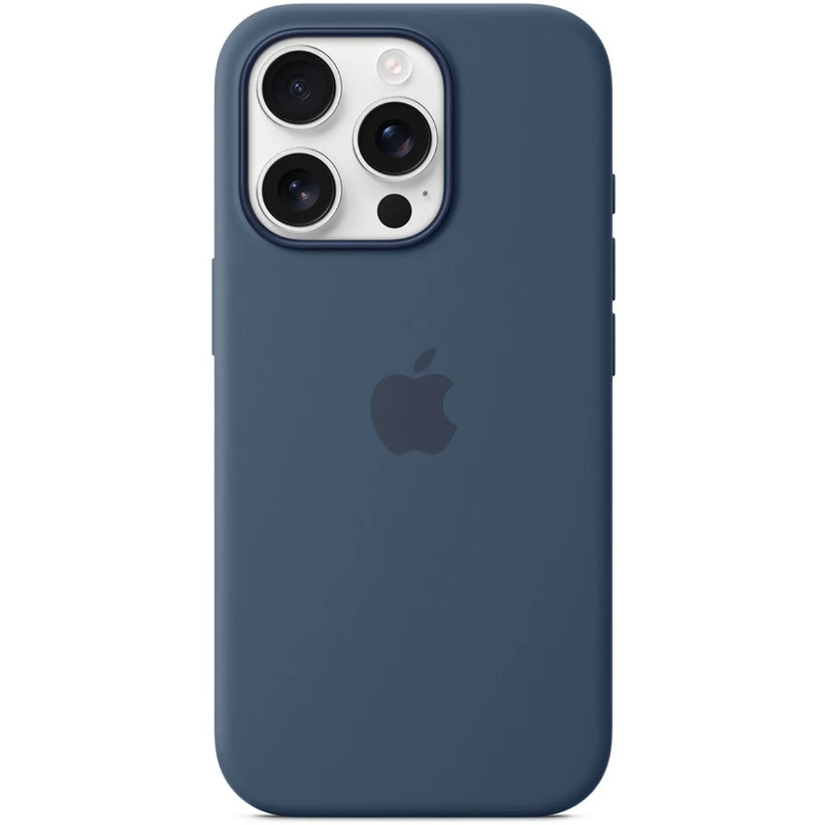 Чехол Silicone case (AAA) with Magsafe and Animation (button) для Apple iPhone 16 Pro (6.3") Denim