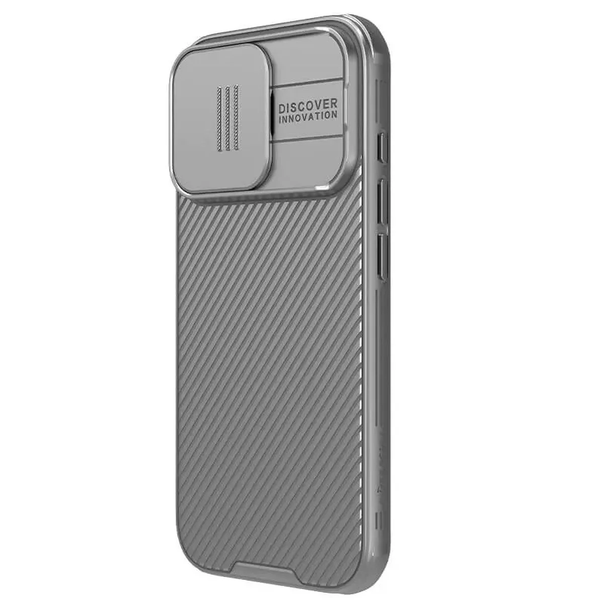 Карбоновая накладка Nillkin CamShield Pro для Apple iPhone 16 Pro (6.3") Titanium Gray