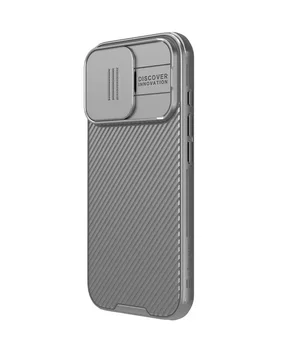 Карбонова накладка Nillkin CamShield Pro для Apple iPhone 16 Pro (6.3") Titanium Gray