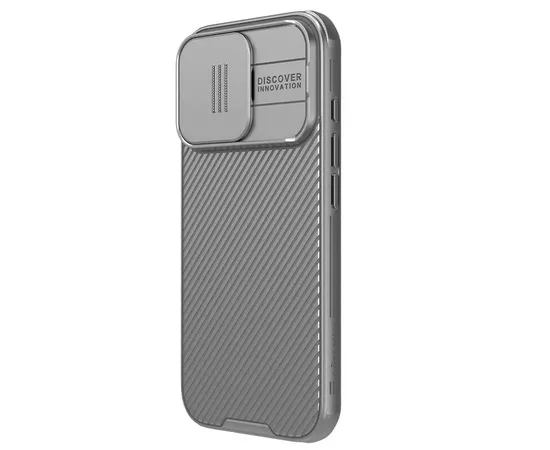Карбоновая накладка Nillkin CamShield Pro для Apple iPhone 16 Pro (6.3") Titanium Gray
