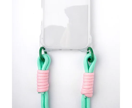 Чехол TPU CrossBody with straps для Apple iPhone 16 Pro (6.3") Transparent