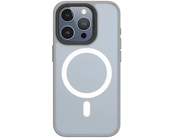 TPU+PC чохол Blueo Skin Friendly Frosted with MagSafe для Apple iPhone 16 Pro (6.3") Сірий