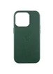 Кожаный чехол Leather Case (AAA) with MagSafe and Animation для Apple iPhone 16 Pro (6.3") Green