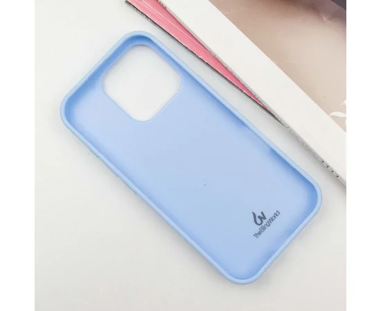 TPU чехол Bling World Rock Diamond для Apple iPhone 16 Pro (6.3") Голубой