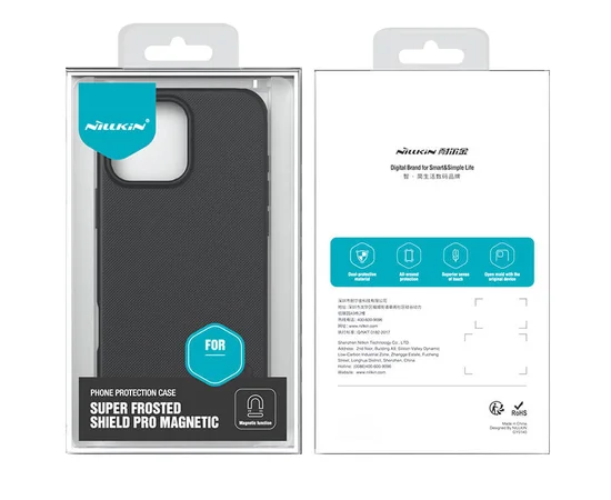 Чехол Nillkin Matte Magnetic Pro для Apple iPhone 16 Pro (6.3") Черный / Black