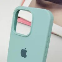 Чохол Silicone Case Full Protective (AA) для Apple iPhone 16 Pro (6.3") Бірюзовий / Beryl