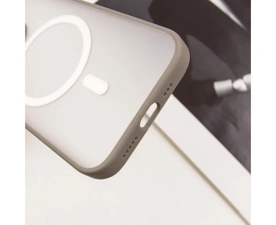 TPU+PC чохол Blueo Skin Friendly Frosted with MagSafe для Apple iPhone 16 Pro (6.3") Сірий