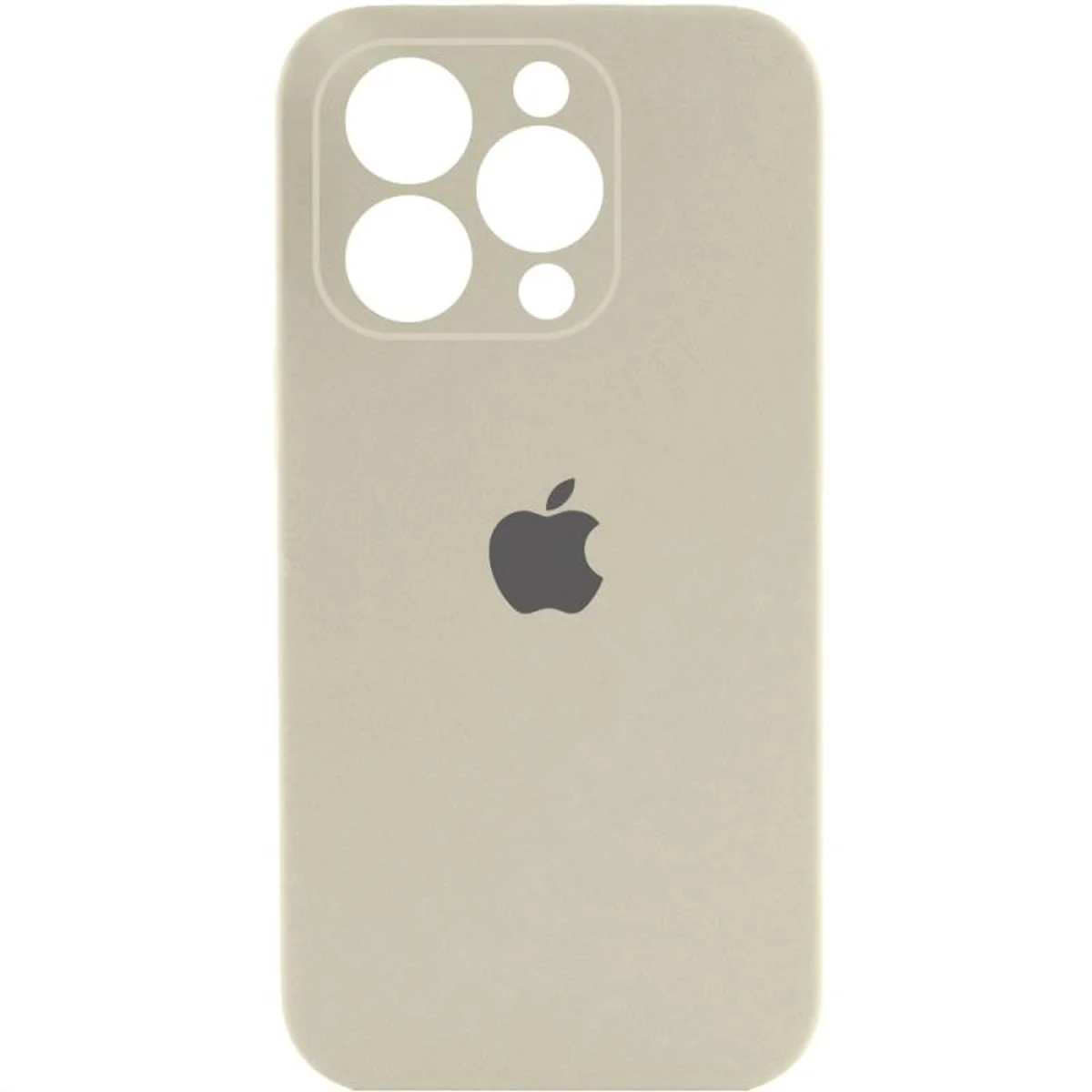 Чехол Silicone Case Full Camera Protective (AA) для Apple iPhone 16 Pro (6.3") Бежевый / Antique White
