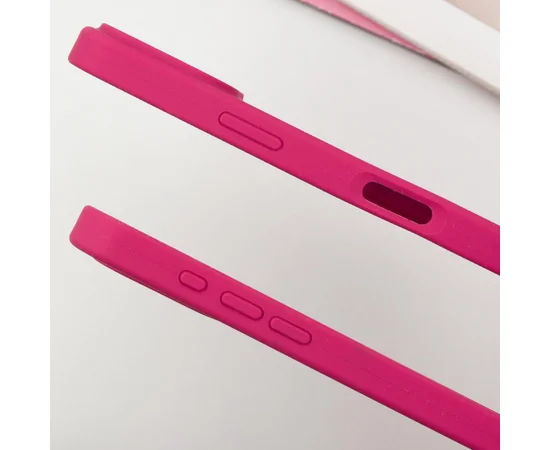 Чехол Silicone Case Full Protective (AA) для Apple iPhone 16 Pro (6.3") Красный / Rose Red