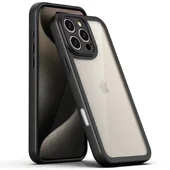 TPU чехол Transparent + Colour 1,5mm для Apple iPhone 16 Pro (6.3") Black