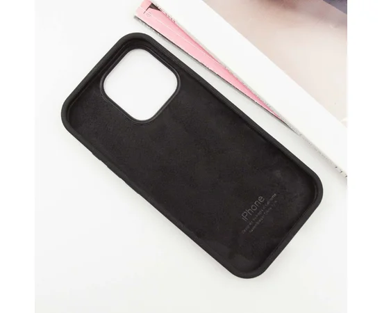Чехол Silicone Case Full Protective (AA) для Apple iPhone 16 Pro (6.3") Черный / Black