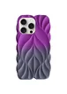 TPU чехол Leaf для Apple iPhone 16 Pro (6.3") Violet / Grey