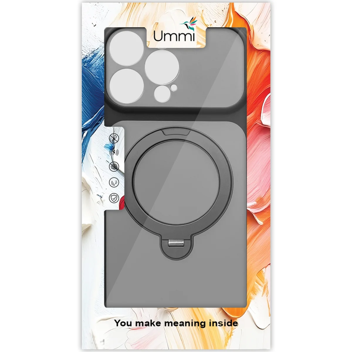 Чехол Ummi Full Camera with MagSafe HQ Ring для Apple iPhone 16 Pro (6.3") Black