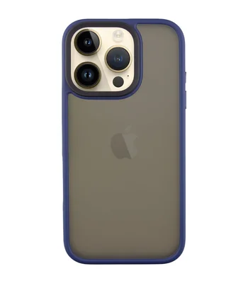 TPU+PC чехол Metal Buttons для Apple iPhone 16 Pro (6.3") Синий