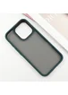 TPU+PC чохол Metal Buttons для Apple iPhone 16 Pro (6.3") Зелений