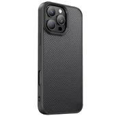 TPU чехол Carbon Protective with Magsafe для Apple iPhone 16 Pro (6.3") Black