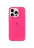 Чехол Silicone Case Full Protective (AA) для Apple iPhone 16 Pro (6.3") Розовый / Barbie pink