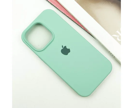 Чехол Silicone Case Full Protective (AA) для Apple iPhone 16 Pro (6.3") Бирюзовый / Turquoise