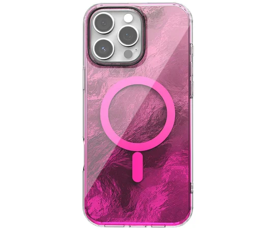 Чохол TPU Shiny Mountain (MagFit) для Apple iPhone 16 Pro (6.3") Pink