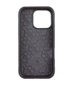 Шкіряний чохол Polo Santa Barbara Barton для Apple iPhone 16 Pro (6.3") Black / Navy