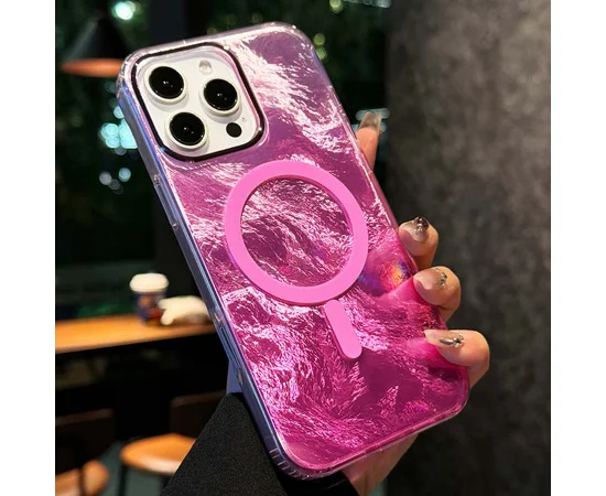Чохол TPU Shiny Mountain (MagFit) для Apple iPhone 16 Pro (6.3") Pink