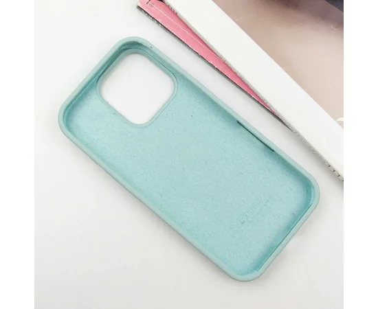 Чехол Silicone Case Full Protective (AA) для Apple iPhone 16 Pro (6.3") Бирюзовый / Beryl