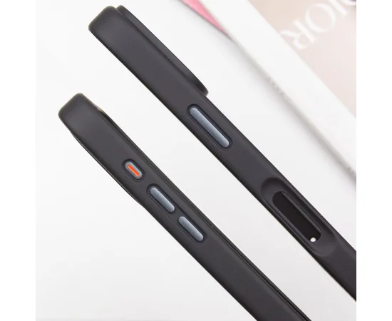 TPU+PC чехол Metal Buttons with MagSafe для Apple iPhone 16 Pro (6.3") Черный